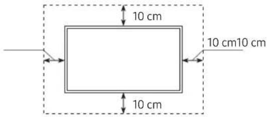 SAMSUNG UE65RU7445U - Sørg for korrekt ventilation til dit tv - 2