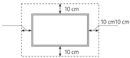 SAMSUNG UE65RU7445U - Ventilación adecuada del televisor - 2