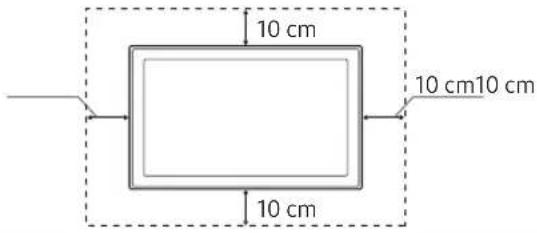 SAMSUNG UE55NU6025K - Providing proper ventilation for your TV - 2