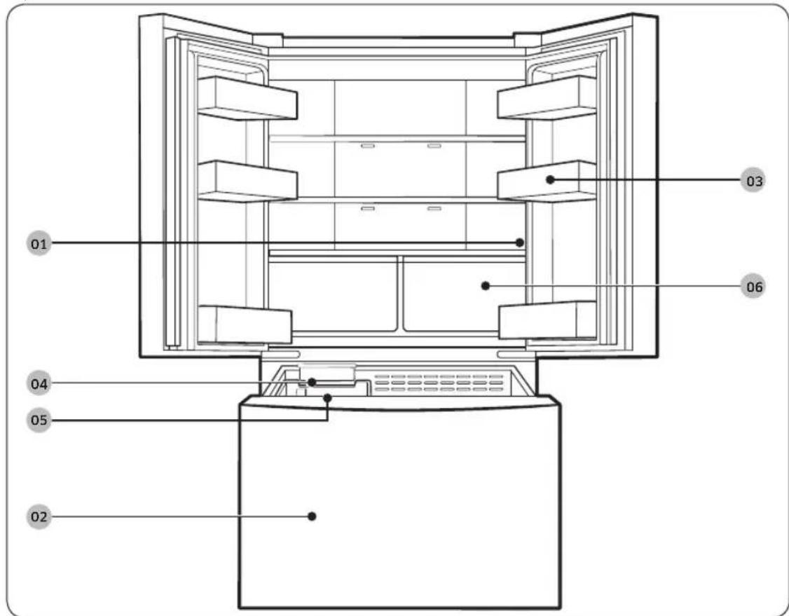 SAMSUNG RF20A5101SR - Descripción breve del refrigerador - 1