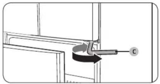 SAMSUNG RF20A5101SR - STEP 5 Align the fridge doors - 3
