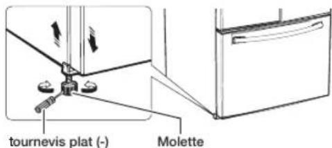 tournevis plat (-) Molette