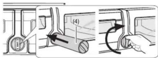 Diagram illustrating vehicle wheel assembly steps with labeled components and directional arrows