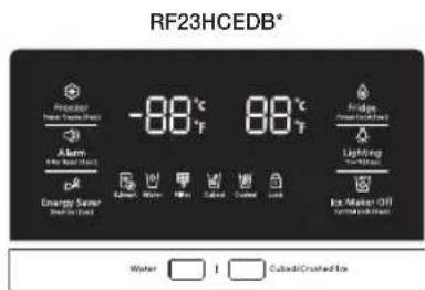 SAMSUNG RF23HCEDBSG - Réglage de la température du réfrigérateur - 1