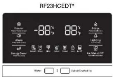 RF23HCEDT* Frontier Air Air Energy Sensor INTRODUCTION -88°C 88°C Erodge Powered Heat Lighting Lighting Water I Water I Cuboid/Crushed Ice