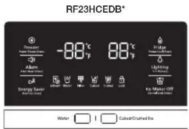 SAMSUNG RF23HCEDBSG - Control de la temperatura del refrigerador - 1