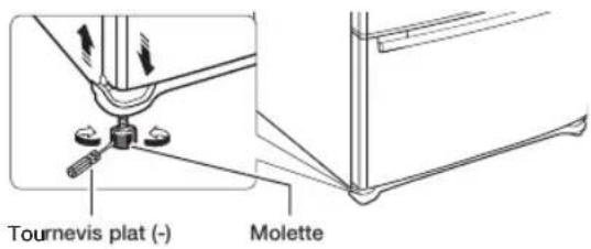 Tournevis plat (-) Molette