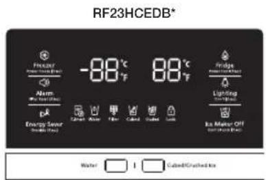 SAMSUNG RF23HCEDBSG - Control de la temperatura del congelador - 1