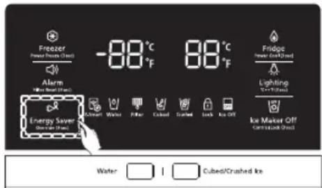 SAMSUNG RF23HCEDBSG - Activation et désactivation du mode Override - 1