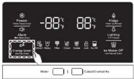 Freezer Power (kcal/hr) -88°C 88°C Fridgs Power (kcal/hr) Alarm Power (kcal/hr) Energy Saver Electricity (kcal/hr) Water Flue Cubed Drain Light Air Off Lighting Air Maker Off Cubed/Crushed Ice Water