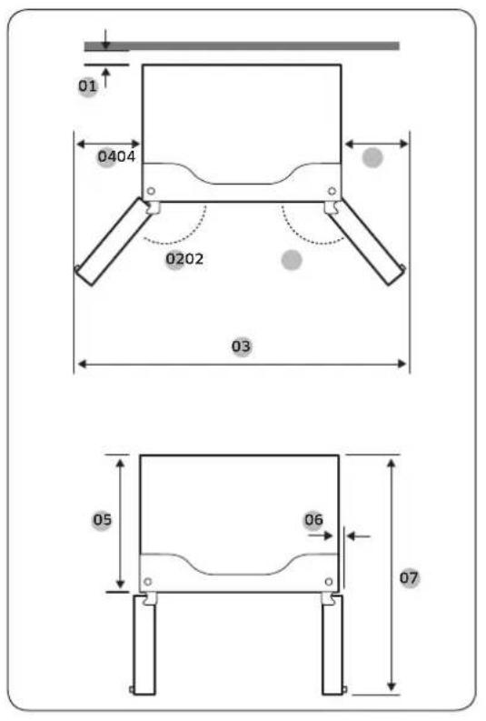 SAMSUNG RF23A9071SG - Espacio libre - 3
