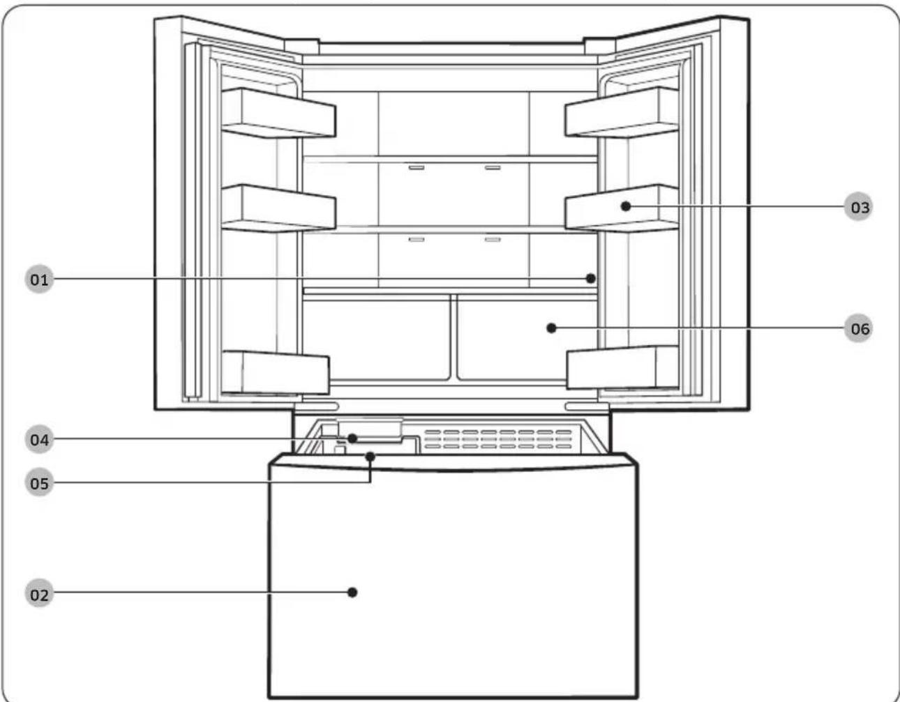 SAMSUNG RF18A5101SR - Refrigeratorataglance - 1