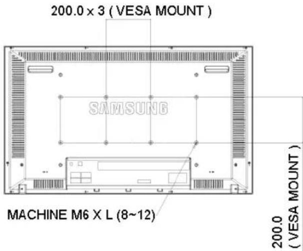 SAMSUNG SMT4011N - Installazione del supporto VESA - 1