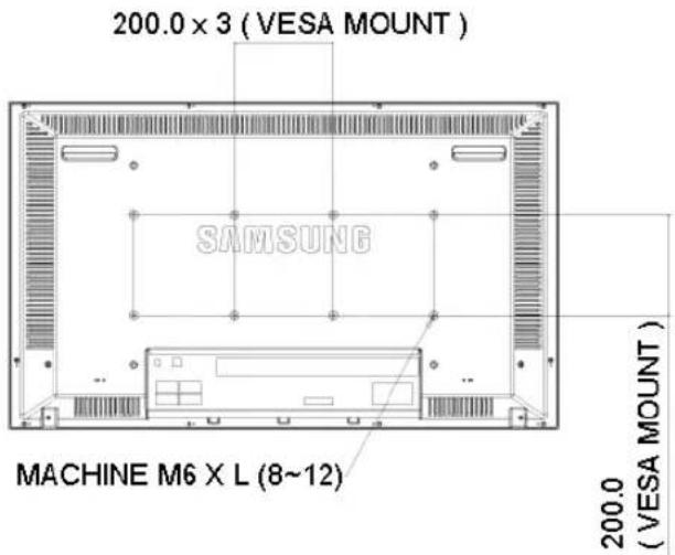 SAMSUNG SMT4011N - Installation de la fixation VESA - 1