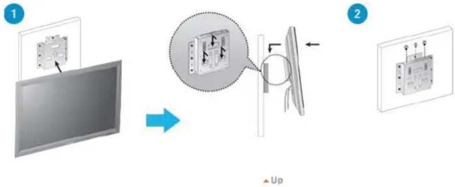 SAMSUNG SMT3211N - How to assemble the Wall Mount Bracket - 5