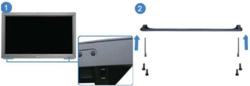 SAMSUNG SMT3211N - Installieren der Fuße (separatehaltlich) - 1