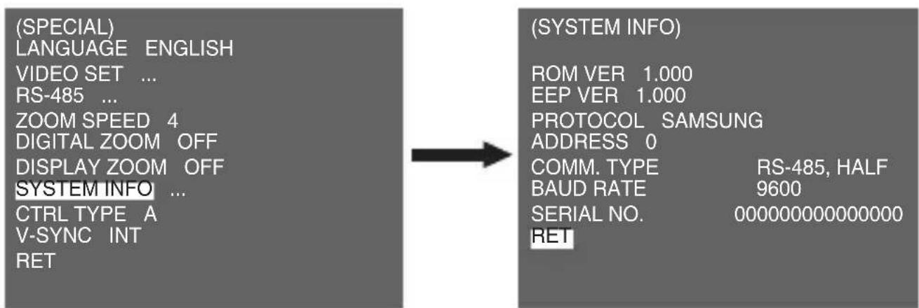 SAMSUNG SCCC4233P - SYSTEM INFO - 1