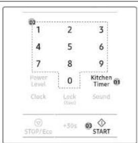 SAMSUNG MS19M8000AG - Kitchen timer - 1