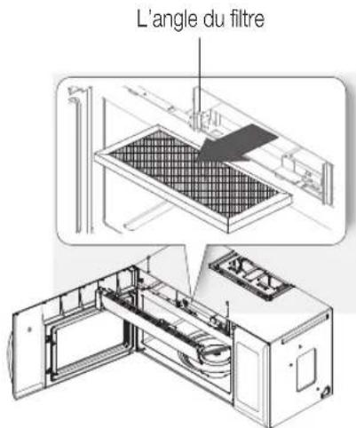 SAMSUNG ME21H706MQG - Reemplacement du filtré à charbon - 1