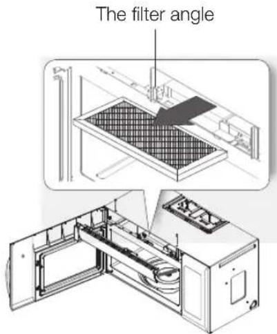 SAMSUNG ME21H706MQG - REPLACING THE CHARCOAL FILTER - 1