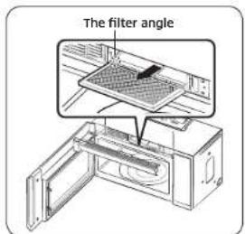 SAMSUNG ME21M706BAG - Replacing the charcoal filter - 1