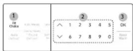 SAMSUNG ME21M706BAG - Utilisation du bouton réglages adaptés - 1