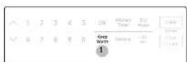 SAMSUNG ME21M706BAG - Using the keep warm feature - 1