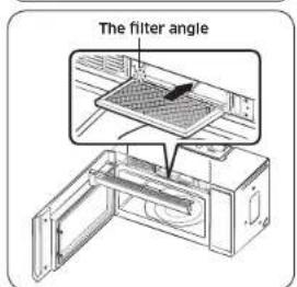 SAMSUNG ME21M706BAG - Replacing the charcoal filter - 2