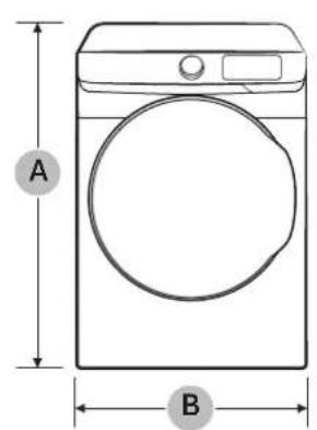 SAMSUNG DVG45T6100P - Dimensions - 1