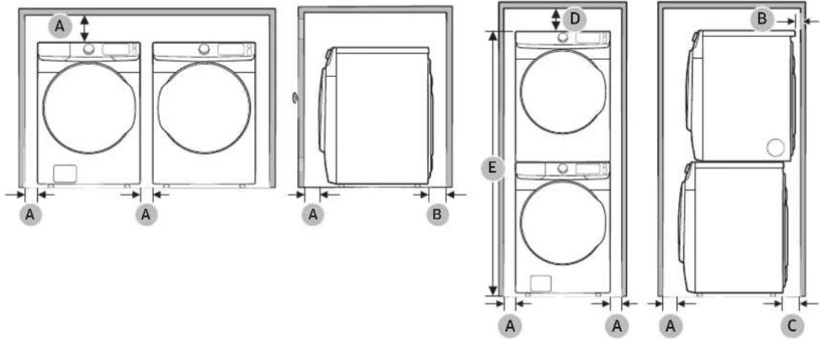 SAMSUNG DVG45T6100P - Conditions d'installation - 1