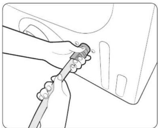 SAMSUNG DVG45T6100P - STEP 4 Connect the water hose - 2