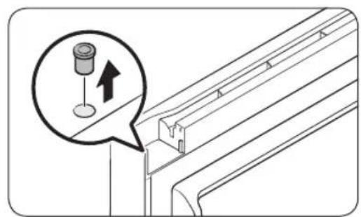 SAMSUNG RT18M6213SG - STEP 3 Reverse the auto closer (freezer door only) - 2