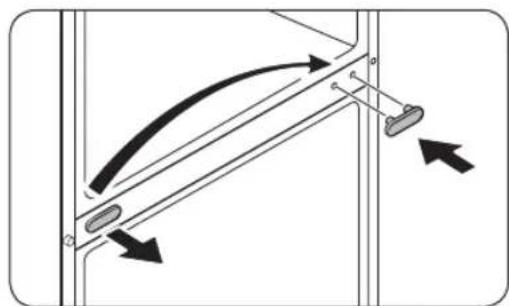 SAMSUNG RT18M6213SG - STEP 5 Reattach the doors on the opposite side - 1