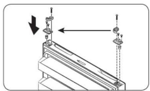 SAMSUNG RT18M6213SG - STEP 3 Reverse the auto closer (freezer door only) - 1