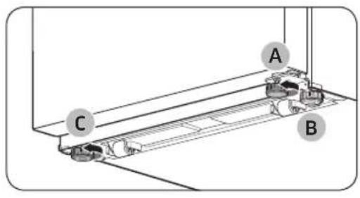 SAMSUNG RT18M6213SG - STEP 3 Adjust the leveling legs - 1