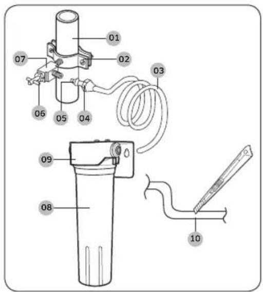 SAMSUNG RT18M6213SG - Installing a Water Filter (optional) - 1