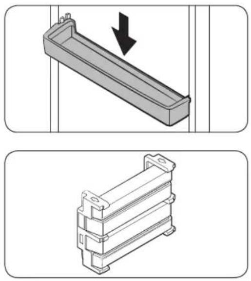SAMSUNG RT18M6213SG - ÉTAPE 5 Retirez l'emballage des accessoires et mettez-les en place - 1