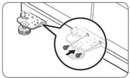 SAMSUNG RT18M6213SG - STEP 6 Reverse the bottom hinge - 3