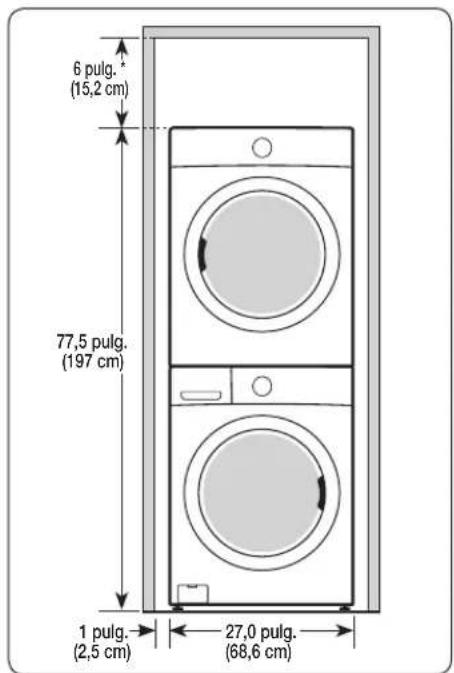 SAMSUNG WF42H5600AP - Con pedestal o kit de apilamiento opcionales - 3