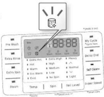 SAMSUNG WF42H5600AP - Fonction d'indication automatique du programme Self Clean (Autonettoyage) - 1