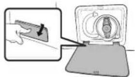 SAMSUNG WF42H5600AP - CLEANING THE DEBRIS FILTER - 1
