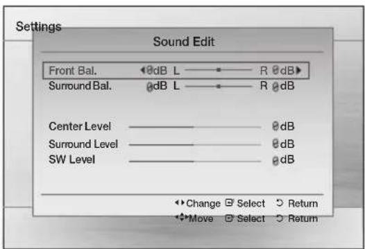 SAMSUNG HTE350K - Sound Edit - 1