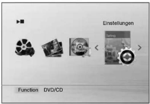 Einstellungen Function DVD/CD