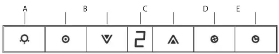 Fisher & Paykel HC90CGX1 - Elektronisella painikkeella varustetu ohjauspaneeli - 1