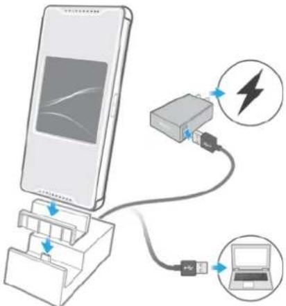 SONY SCR44 - Pour recharger votre téléphone à l'aide d'une DK52 USB Charging Dock - 1