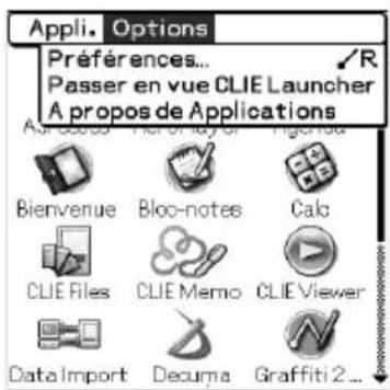 SONY PEGTJ25 - Modification des préférences relatives à l'utilisation du navigateur Jog Dial™ et des boutons (Gauge/Droite) dans l'écran de démarriage. - 2