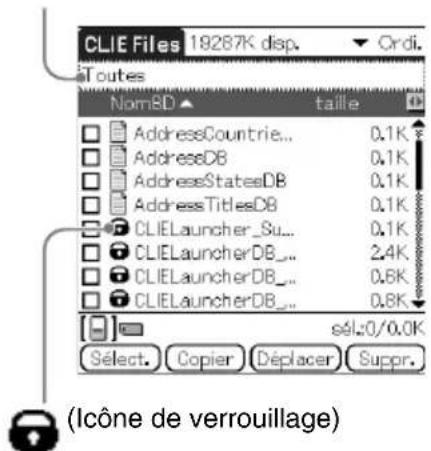 SONY PEGTJ25 - Lors de l'affichage des données de votre ordinateur de poche CLIÉ - 1