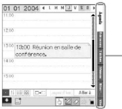 01 01 2004 L M M J V S D 11:00 12:00 13:00 13:00 Réunion en salle de conférence. 14:00 15:00 Agnès Télèse Gérée Bluie Vitr
