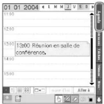 01 01 2004 L M M J V S D 11:00 12:00 13:00 13:00 Réunion en salle de conférence. 14:00 15:00 Agrods Text bas Matsen Blue