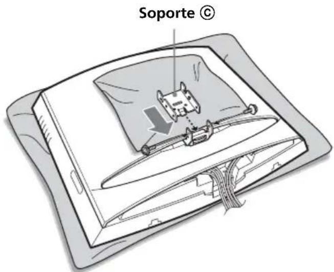 SONY SUW210 - Fije el soporte © del ángulo que desee al soporte Ⓑ. - 1